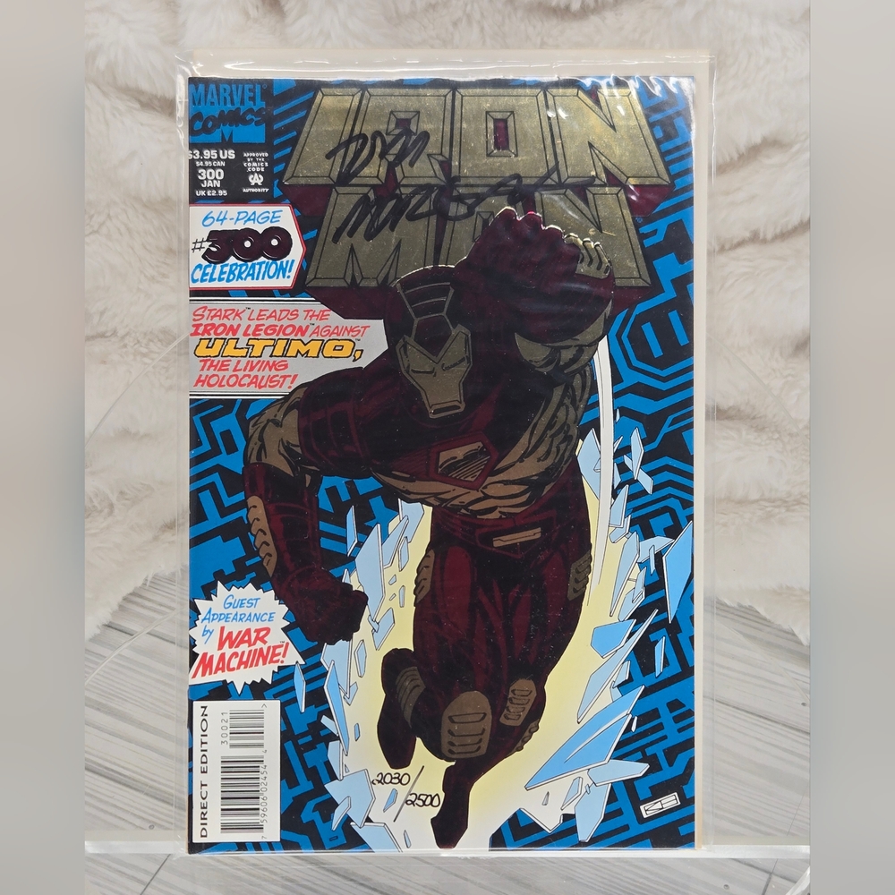 Iron Man #300 (1994) Marvel Comics, Tom Morgan Signed with COA #1476